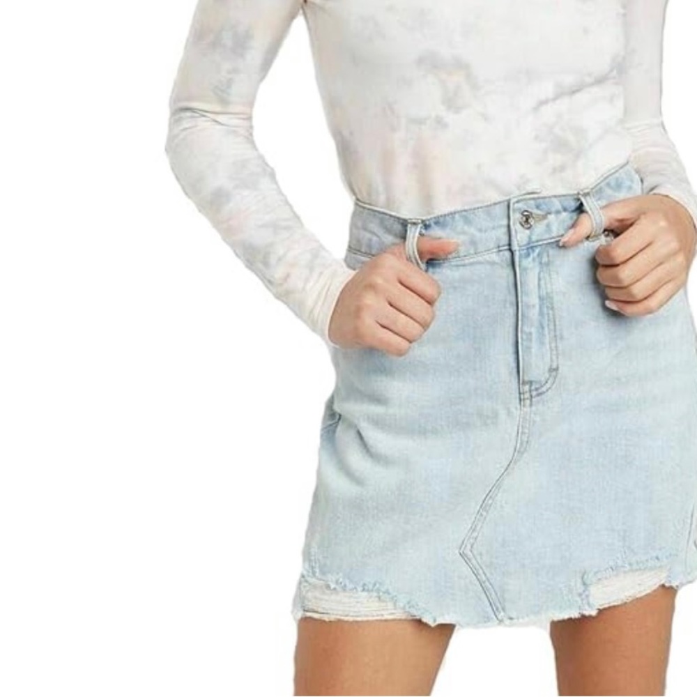 NWT Wild Fable Women's High-Rise Denim Mini Skirt - Picture 1 of 6